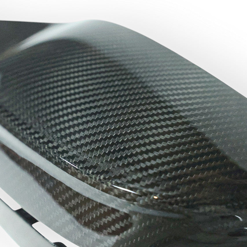 Carbon Corp. glossy carbon fiber wing mirror cover for BMW M2, M3, and M4 G-series models