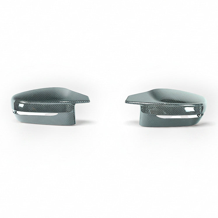 Carbon Corp. carbon fiber wing mirror covers for BMW M2, M3, and M4 G87, G80, and G82 models.