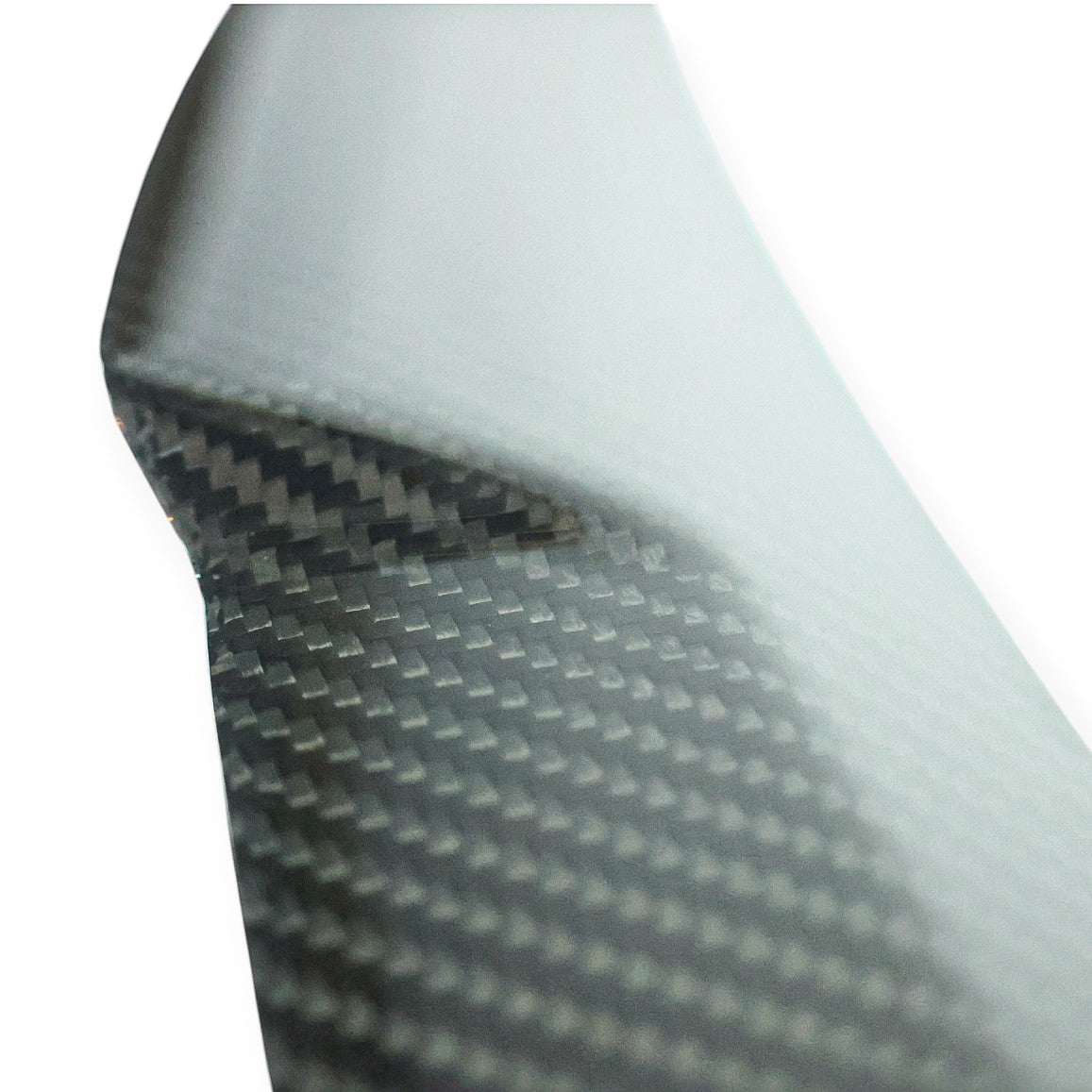 Carbon Corp. BMW E92 M Performance style dry carbon fiber lip spoiler with a high-gloss weave finish.