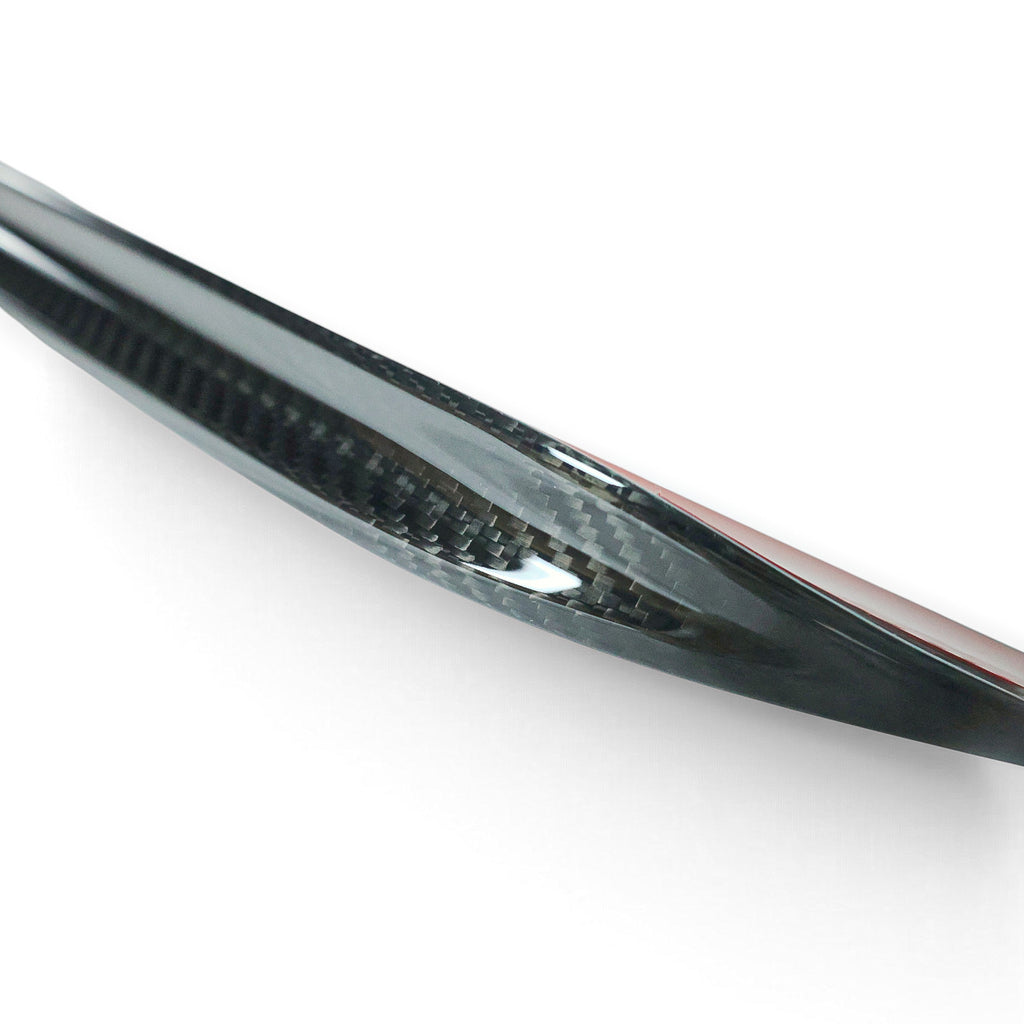 Carbon Corp. glossy carbon fibre side skirt for BMW 3-Series G20 with a high-quality UV-resistant clear coat finish.