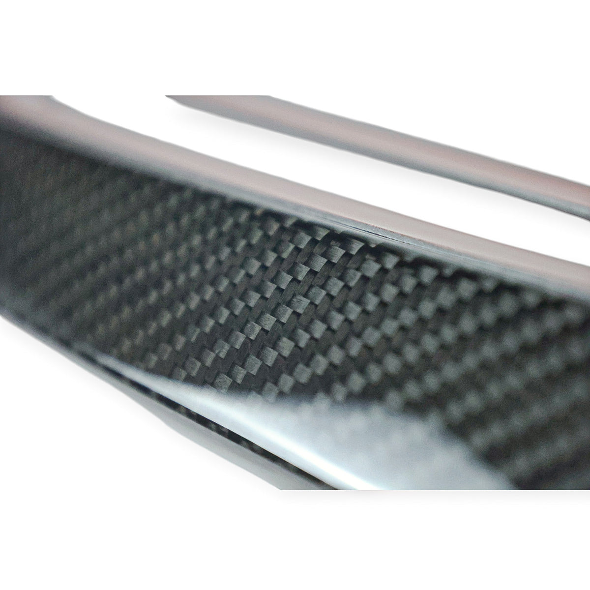 Carbon Corp. M Performance style carbon fibre front splitter for BMW M2 F87 with a high-gloss UV-resistant finish.