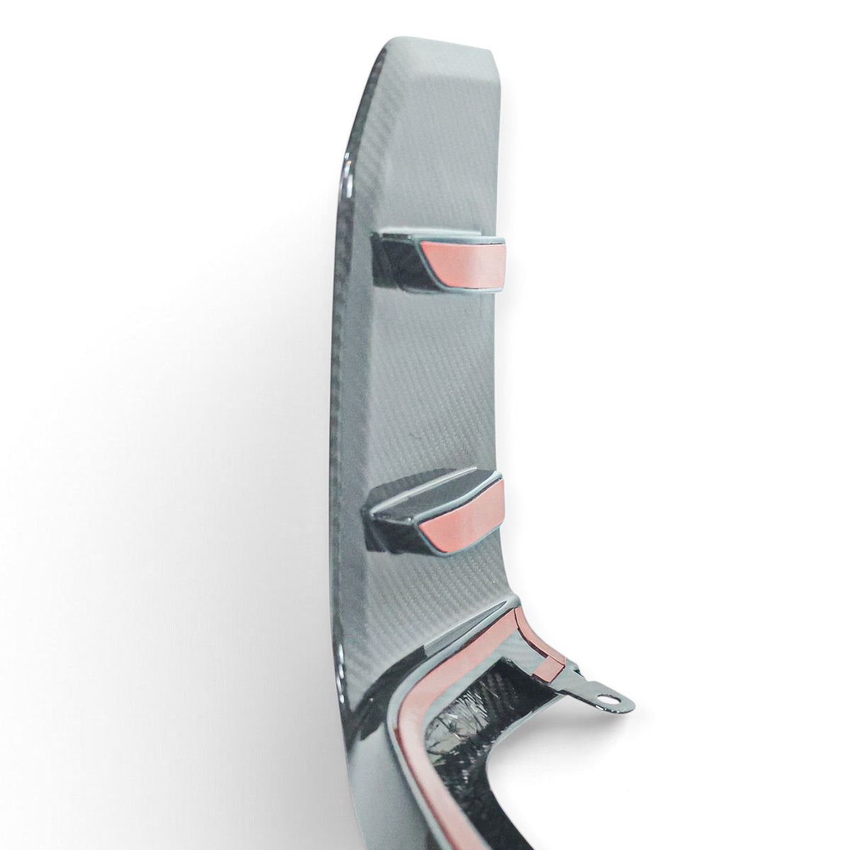 Carbon Corp. BMW M2 G87 carbon fibre front splitter with gloss finish and aggressive winglet design