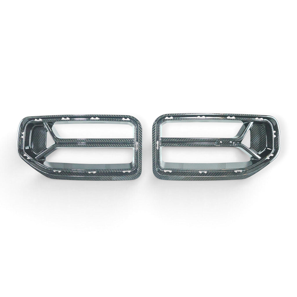 Carbon Corp. CSL style carbon fibre front grille for BMW M2 G87 with minimalist open-bar design and glossy finish