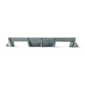 Carbon Corp. BMW M2 G87 carbon fibre rear diffuser with aggressive vertical fins and high-gloss finish