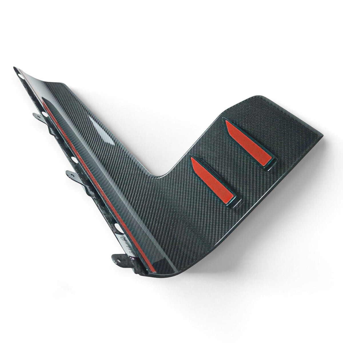 Carbon Corp. BMW M2 G87 carbon fibre side skirt winglet with high-gloss finish and pre-applied adhesive strips
