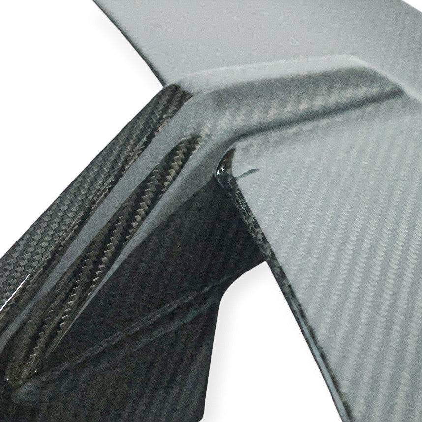 Carbon Corp. MP style carbon fibre rear wing spoiler with glossy weave detail for BMW M3 G80 and M4 G82