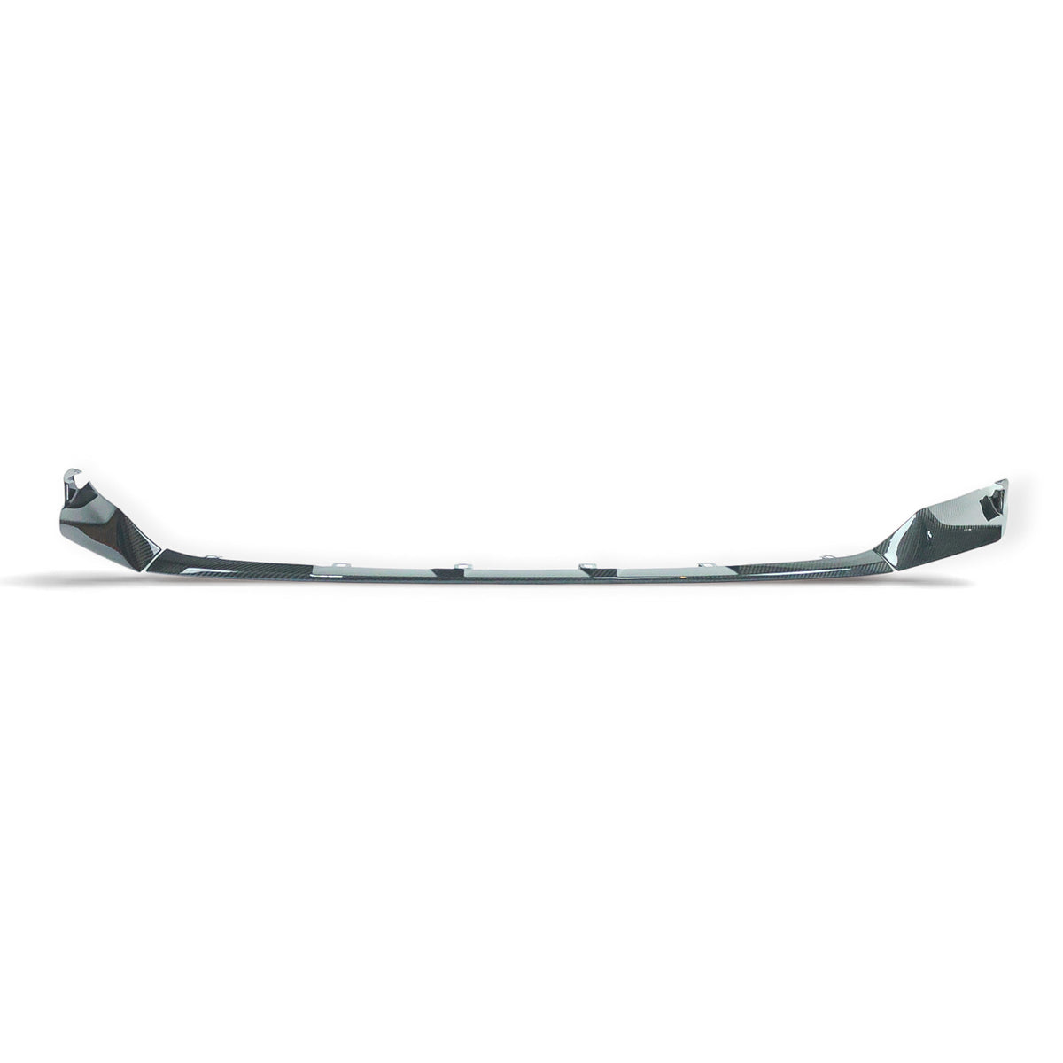 Carbon Corp. CSL style carbon fibre front splitter for BMW M3 G80 and M4 G82 with a high-gloss finish.