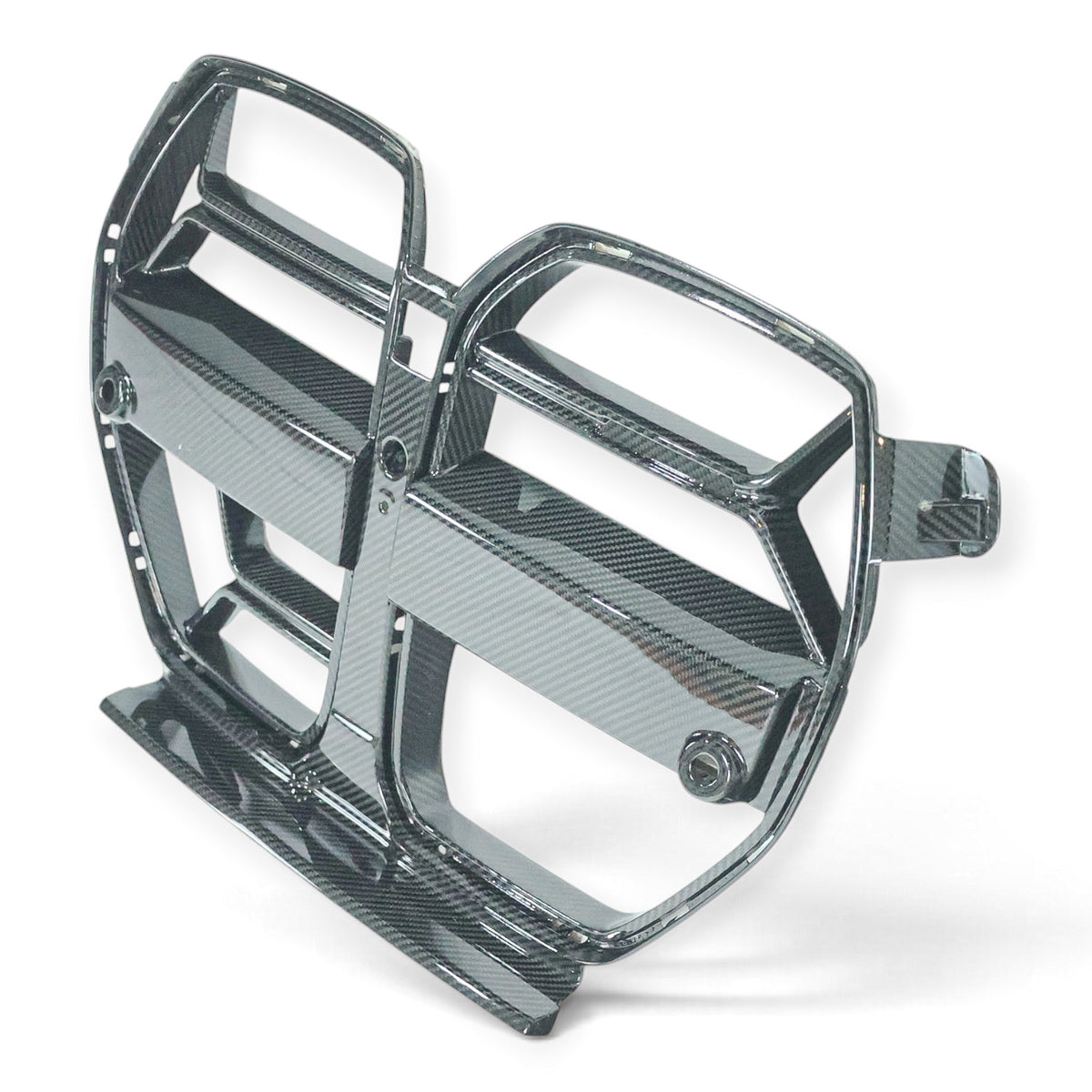 Carbon Corp. CSL style carbon fibre front grille for BMW M3 G80 and M4 G82 with integrated ACC sensor mount.