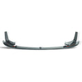 Carbon Corp. 3-piece dry carbon fiber front splitter for BMW M3 F80 and M4 F82 in high-gloss MP style design